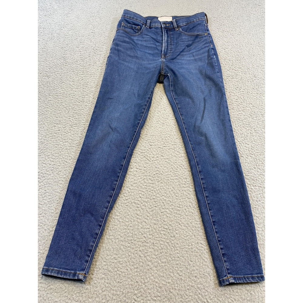 Everlane Jeans Womens 28 Blue High Rise Skinny Fit Stretch Denim‎ Medium Wash